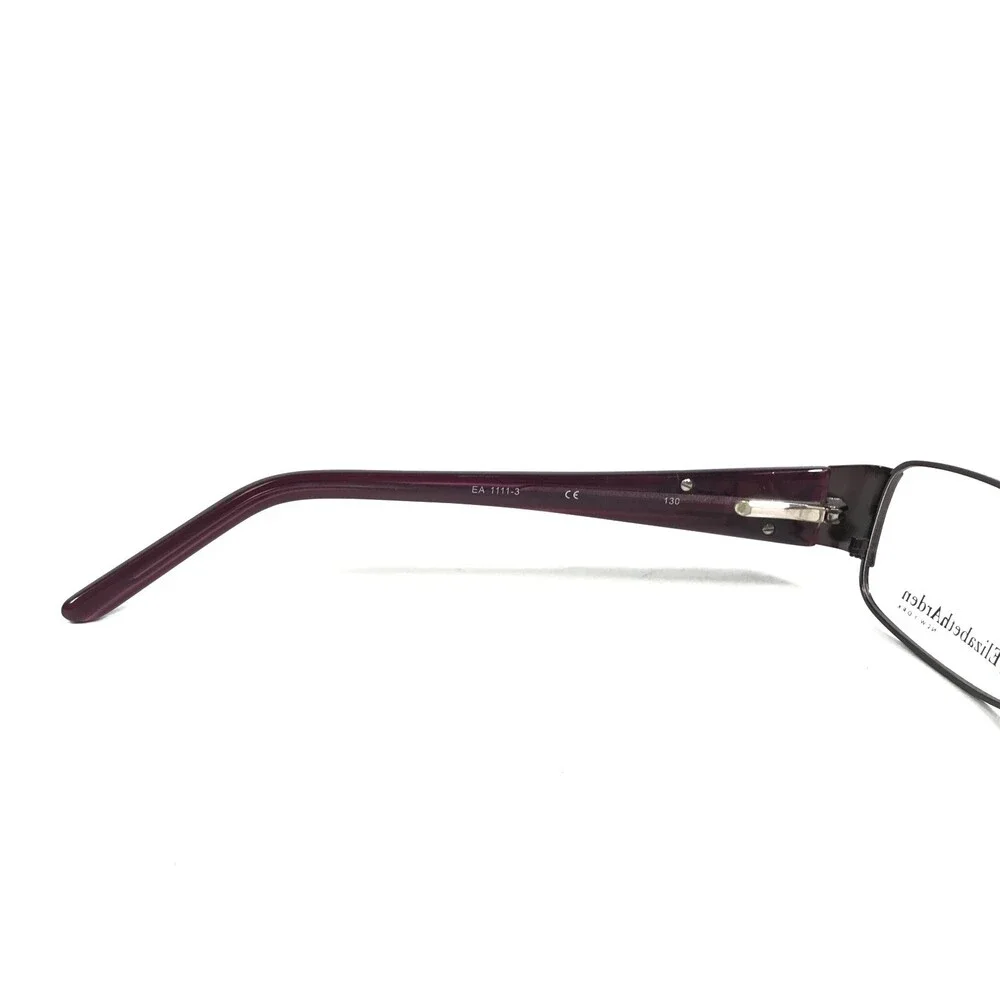 Elizabeth Arden EA 111-3 Eyeglasses Frames Purple Rectangular Full Rim 51-17-130